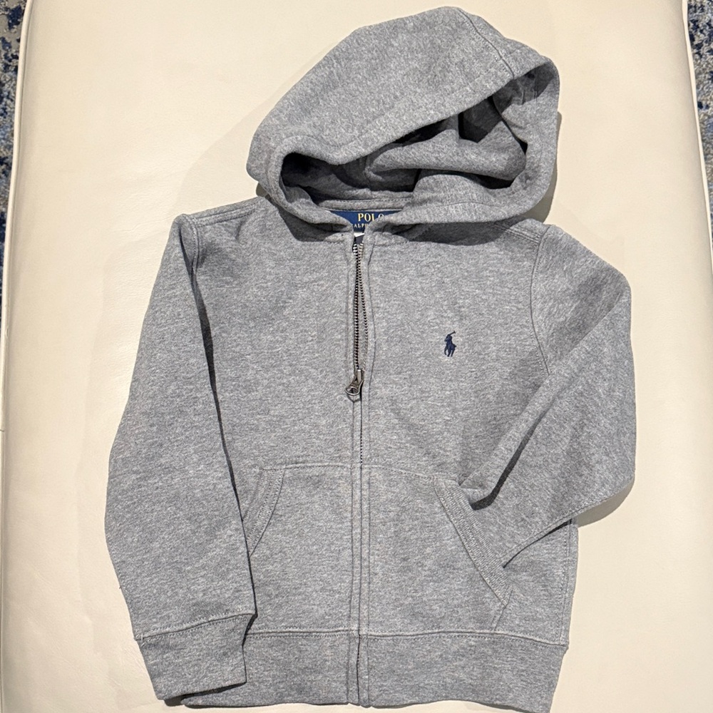Polo by Ralph Lauren Kids Gray Zip up Jacket with Pockets NWT